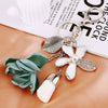 Metal Heart Flower Women's Girly Keychain Bag Pendant