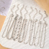 Metal Heart Shape Bohemian Style Electroplated Chain Bracelet Set