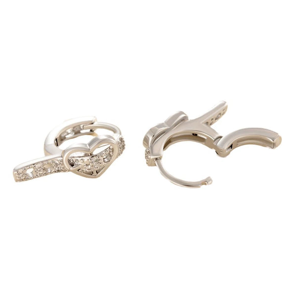 Metal Heartshaped Electroplated Lovely Style Women's Earrings