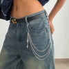 Metal Hip Hop Cross Pendant Waist Chain Jewelry