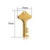 Metal Hollow Love Key Peach Heart Concentric Padlock Pendant Couple Necklace Diy Jewelry Accessories Electroplated