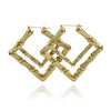 Metal Hoop Earrings Simple Geometric Style Electroplated Unisex Jewelry