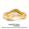 Metal Imitation Pearl Bracelet With Irregular Lines Electroplating Design