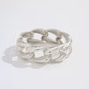 Metal Inlaid Pearl Twist Smooth Spring Buckle Electroplating Geometric Bracelet