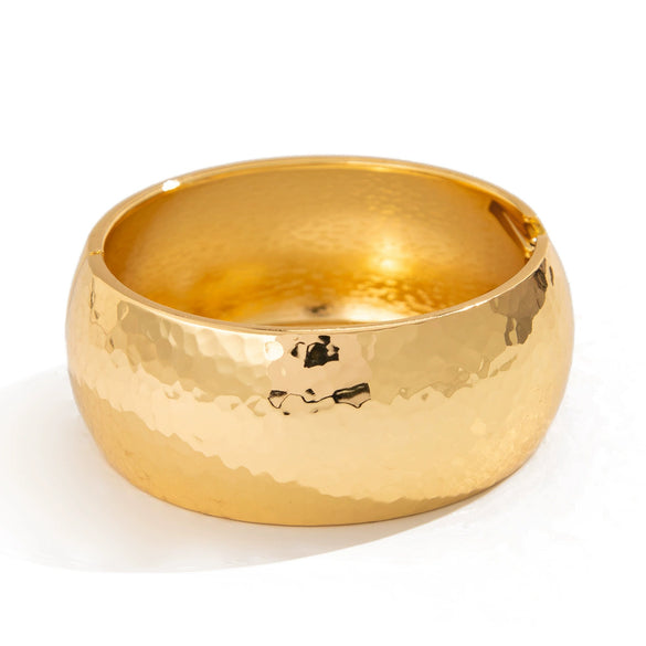 Metal Ins Style Geometric Electroplated Wide Bracelet