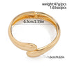 Metal Ins Style Smooth Hug Bracelet For Women With Electroplating