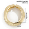 Metal Ins Style Smooth Hug Bracelet For Women With Electroplating