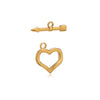 Metal Jewelry Accessories Heart Pattern Vacuum Plating Diy Valentine Necklace Bracelet