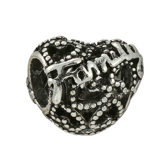 Metal Jewelry Accessories Hollow Rose Flower And Heart Shaped Padlock Two In One Charm Electroplated With Totem Pattern
