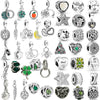 Metal Jewelry Accessories Hollow Rose Flower And Heart Shaped Padlock Two In One Charm Electroplated With Totem Pattern