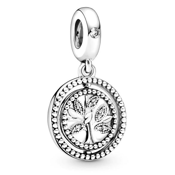 Metal Jewelry Accessories Hollow Rose Flower And Heart Shaped Padlock Two In One Charm Electroplated With Totem Pattern