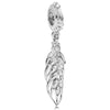 Metal Jewelry Accessories Hollow Rose Flower And Heart Shaped Padlock Two In One Charm Electroplated With Totem Pattern