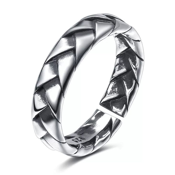 Metal Jewelry Open Couple Ring Punk Retro Style Heart Shape Alloy Electroplated