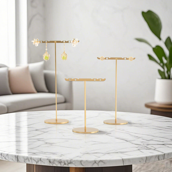 Metal Jewelry Rack Geometric Highend Art Jewelry Display Props For Earrings Bracelets Pendants