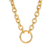 Metal Jewelry Set Electroplating Ins Style Regular Chain Necklace Earrings Hand Accessories Punk Hip Hop For Women