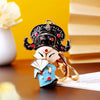 Metal Key Chain Ring With Hua Dan Wu Sheng Styling For Women's Bag Pendant Creative Gift