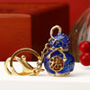 Metal Key Chain Ring With Hua Dan Wu Sheng Styling For Women's Bag Pendant Creative Gift