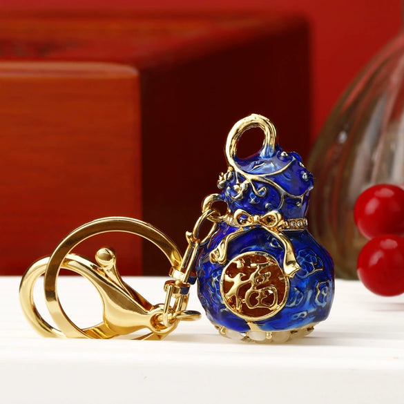 Metal Key Chain Ring With Hua Dan Wu Sheng Styling For Women's Bag Pendant Creative Gift