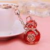 Metal Key Chain Ring With Hua Dan Wu Sheng Styling For Women's Bag Pendant Creative Gift
