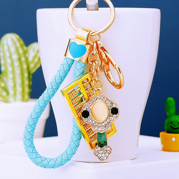 Metal Keychain Pendant With Ruyi Abacus Design For Women