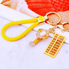 Metal Keychain Pendant With Ruyi Abacus Design For Women