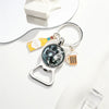 Metal Keychain Pendant With Tai Chi Gossip Pattern And Electroplating Design Fashion Style