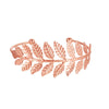 Metal Leaf Arm Ring Bracelet Plants And Flowers Style Electroplating