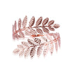 Metal Leaf Armband Bracelet With Plant Flowers Style And Electroplating Treatment