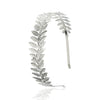Metal Leaf Headbands Baroque Style Electroplated Hair Accessories