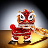 Metal Lion Rhinestone Creative Female Car Keychain Gift