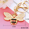 Metal Little Bee Insect Car Keychain For Women Diamondencrusted Pastoral Style