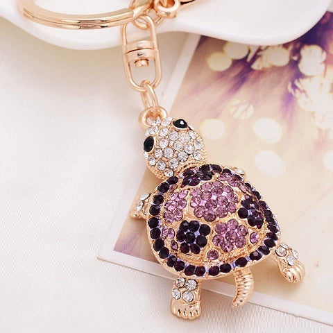 Metal Little Donkey Keychain For Women Diamondencrusted Bag Pendant