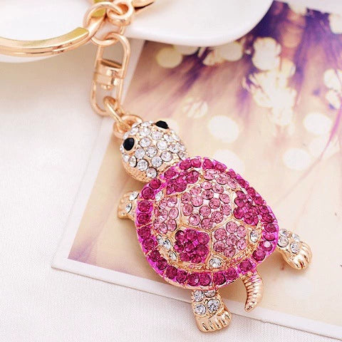 Metal Little Donkey Keychain For Women Diamondencrusted Bag Pendant