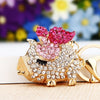 Metal Little Donkey Keychain For Women Diamondencrusted Bag Pendant