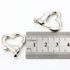 Metal Love Heart Shaped Electroplated Jewelry Buckle Accessories For Necklace Bracelet Bag