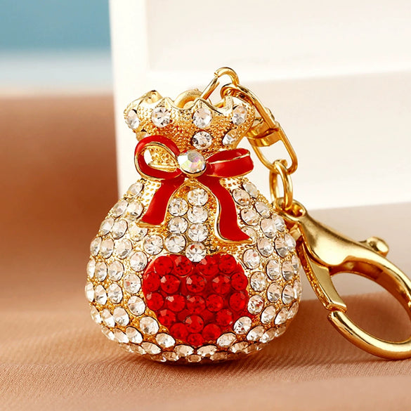 Metal Lucky Bag Pattern Car Keychain For Women Creative Bag Pendant