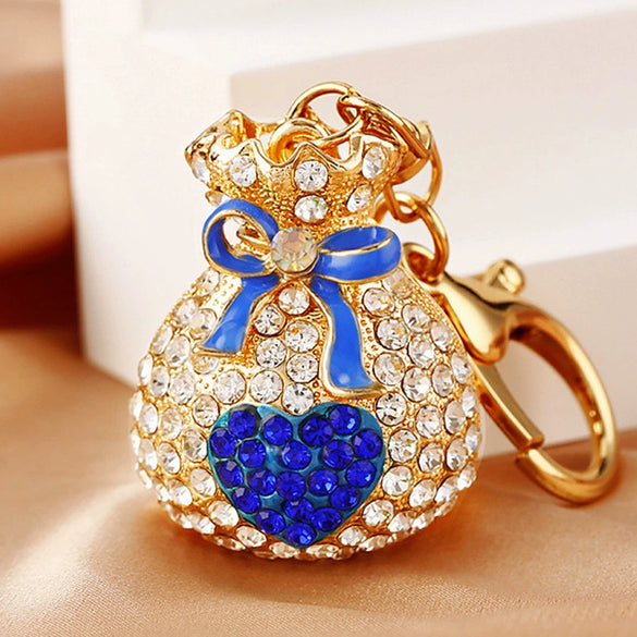 Metal Lucky Bag Pattern Car Keychain For Women Creative Bag Pendant