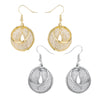 Metal Mesh Braided Geometric Earrings For Women With Highend Style