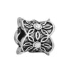 Metal Microinlaid Totem Pattern Large Hole Beads Jewelry Accessories For Girls' Fashion Bracelet With Electroplating Treatment