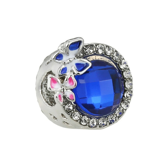 Metal Microinlaid Totem Pattern Large Hole Beads Jewelry Accessories For Girls' Fashion Bracelet With Electroplating Treatment