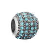 Metal Microinlaid Totem Pattern Large Hole Beads Jewelry Accessories For Girls' Fashion Bracelet With Electroplating Treatment