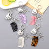 Metal Mini Comb Keychain Pendant Love Luggage Mobile Phone Hanging Semimanual Simple Style