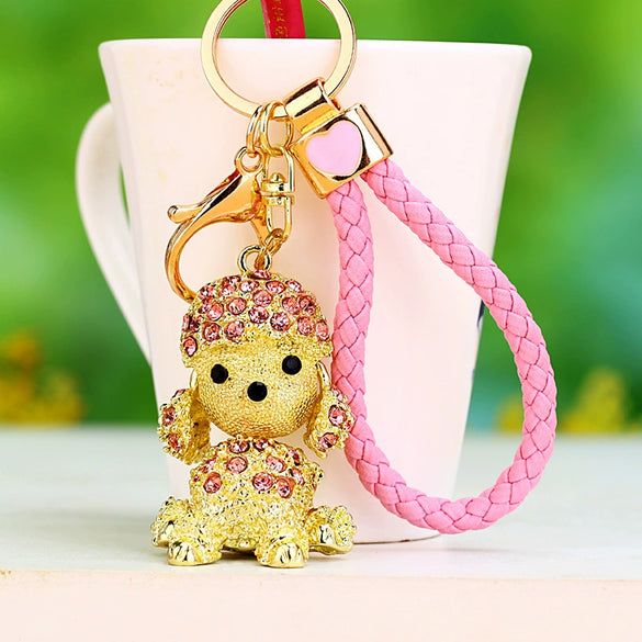 Metal Monkey Pattern Creative Women's Car Keychain Gift