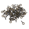 Metal Natural Geometric Sheep's Eye Screw Horn Round Head Hanging Ring Selftapping Thread Nail Small Hook Pendant Diy Handmade Jewelry Accessories