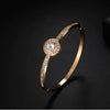 Metal Natural Style Diamond Gypsophila Round Women's Electroplated Bracelet