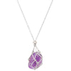 Metal Net Pocket Necklace With Geometric Pattern And Electroplated Iron Pendant For Women