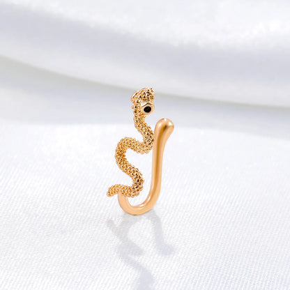 Metal Non-perforated U-shaped Nose Clip Snake-shaped Nose Nail