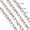 Metal O Shaped Oval Stainless Steel Chain Electroplated Diy Bracelet And Pearl Necklace Lengthening Accessory