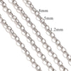 Metal O Shaped Oval Stainless Steel Chain Electroplated Diy Bracelet And Pearl Necklace Lengthening Accessory