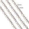 Metal O Shaped Oval Stainless Steel Chain Electroplated Diy Bracelet And Pearl Necklace Lengthening Accessory